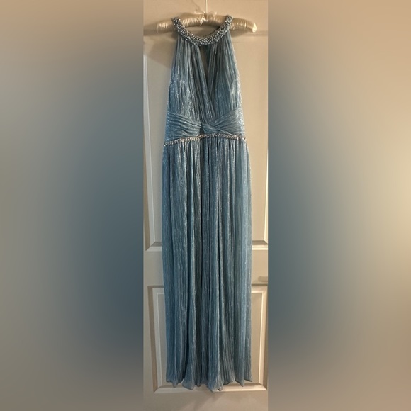 Montage by Mon Cheri Light Blue Shimmer d Formal Dress - Picture 4 of 7